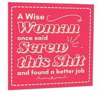 New Job Card, Funny Sorry you are leaving cards Wise Woman 145 x 145mm