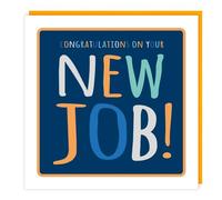 New Job Congratulations Card - Modern Colourful Design - Special Finishes - Made in the UK - Eco Friendly
