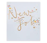 New Job Florals and Butterflies Design Card