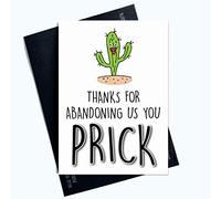 New Job Leaving Card Rude Funny Witty Banter Colleague Co Worker Good Luck PC934