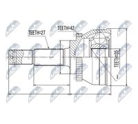 New Joint Kit, drive shaft 391015M400