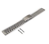 New Jubilee Sub Diver Bracelet Full Stainless Steel One More Strap with Straight Ends Universal Adjustable Clasp 20 22 mm, silver, 22mm, bracelet