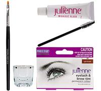 New Julienne Eyelash Eyebrow Tinting Kit Dye Light Brown 04 Brush Tint Dish