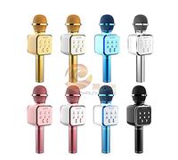 New K song high volume loudspeaker microphone audio integrated Macaron wireless bluetooth DS878 microphone (silver gray)