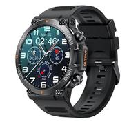New K56 PRO Smart Watch Men Fitness Tracker Bluetooth Call Smartwatch Sport Modes Heart Rate Blood Pressure Monitor for man (Black)