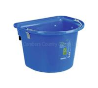 NEW Kerbl Feed Bucket With Hooks And Flat Back For Door Fence Stable Feeding