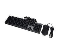 New Keyboard Mouse Combo, Mechanical Wired 104 Keys Ergonomic RGB Backlit Gaming Keyboard Mouse for Windows 10 8 7 Vista XP