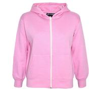New Kids Girls Boys Unisex Plain Fleace Hoodie Zip Up Style 1st Class Dispatch
