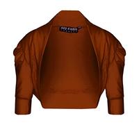 New Kids Girls Ruched Sleeve Stylish Shrug Bolero Cropped Cardigan 2 3 4 5 6 7 8 9 10 11 12 13 Years Brown