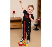 New KIDS MUSIC MICROPHONE SET - With Flashing Lights, Fun Sounds & Adjustable Stand - Sing, Perform & Shine Like a Star, Gift for Little Performers & Singers Ages 5+