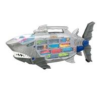 New|| Kids Shark Transporter Playset | 18-Piece Kids Shark Transporter Vehicle Set with Aquatic Animals, Submarines, Boats, Lights, Sounds & Racetrack | Children Birthday Gifts for Boys & Girls.||