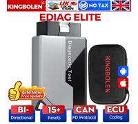 New KINGBOLEN Ediag Elite Lifetime free Car Diagnostic Tools All system 15 Resets Bi-directional Test Auto Scanner OBD2 with cable