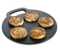New KitchenCraft Traditional Steel Cast Iron Baking Stone Black- 27cm