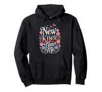New Knee New Me Floral Recovery Design Pullover Hoodie