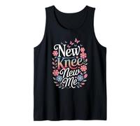 New Knee New Me Floral Recovery Design Tank Top