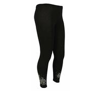 New Ladies Butterfly Print Plus Size Stretch Long Womens Elasticated Leggings Black Size 24 - 26