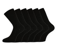 NEW Ladies Cotton LOOSE TOP SOCKS Size 4-6 6-pack BLACK