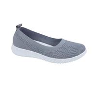 New Ladies Gym Memory Foam Slip On Get Fit Go Walking Comfy Trainers Shoes Size Grey 4