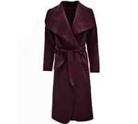 NEW LADIES KIM KARDASHIAN INSPIRED OVERSIZED WATERFALL BELTED COAT JACKET