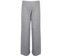 New Ladies Plus Size Palazzo Trousers Womens Polka Dot Print Plain Baggy Wide Leg Stretch Pants Light Grey Size 24 26