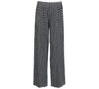 New Ladies Plus Size Palazzo Trousers Womens Polka Dot Print Plain Baggy Wide Leg Stretch Pants Spot Print Size 16 - 18