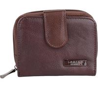New Ladies Practical Genuine Leather Bi-Fold Money/Coin Holder/Pouch/Purse Money Organizer (Brown)