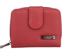 New Ladies Practical Genuine Leather Bi-Fold Money/Coin Holder/Pouch/Purse Money Organizer (Red)
