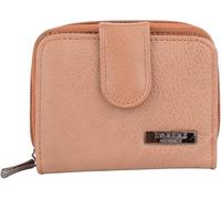 New Ladies Practical Genuine Leather Bi-Fold Money/Coin Holder/Pouch/Purse Money Organizer (Tan)