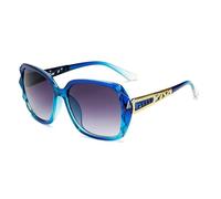 New Ladies Sunglasses Trend Toad Mirror Fashion Large Frame Sunglasses Vacation Retro Sunglasses (blue)