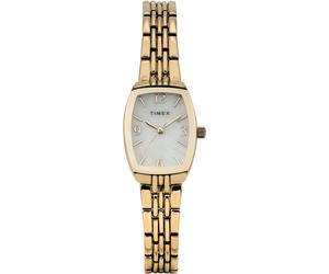 New Ladies Timex Gold Charlotte Mother of Pearl Dial Bracelet 22mm Watch
