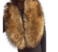 New Ladies Winter Faux Fur Scarf Neck Warmer Wrap Collar Shawl Stole Faux Fur Wrap Shawl Stole Women’s Shrug Cape for Winter Wedding Evening Brides Bridesmaids 1920s Fancy Dress Costume