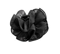 New Large Chiffon Claw Clip Hair Bow Large Size Black Fabric Ribbon Flower Rose Clips Jaw Claw Clamps U8y7 Accessories For Women