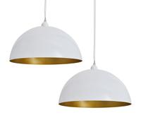 New Large Hanging Black/White Ceiling Lamp Chandelier Pendant Light Fitting 2 vi