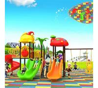 New Large-Scale Outdoor Swing and Plastic Slide Combo, Playground Facilities and Equipment for Residential Communities(A18)