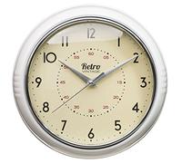 New Large Vintage Round Retro Clock Room,Living Room Decortion - Cream
