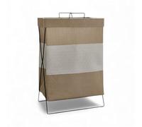 New Laundry Basket Hamper Washing Clothes Bin Organiser Home Storage Foldable Bags Collapsible Portable Folding Box (Jute)