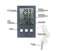 New LCD Digital Indoor Outdoor Thermometer Indoor Hygrometer Temperature Humidity Meter