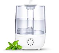 NEW LEADER Humidifier for Bedroom, 4L Ultrasonic Cool Mist Air Humidifiers for Home, 30H Runtime with 360° Rotating Nozzle, Auto Shut-Off, Quiet Diffuser Humidifier for Baby Room, Plants and Office