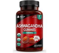 New leaf health Ashwagandha Gummies 1200mg - High Strength 5% Withanolides 180 Fill in Red | Size: 180 Caps New leaf health Red 180 Caps