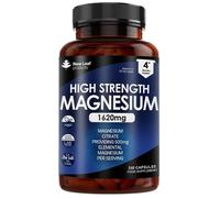 New leaf health Magnesium Citrate 1620mg 240 High Strength & High Absorption Capsules, Bones Muscle & Sleep Support in Mid Blue New leaf health Mid Blue