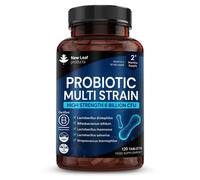 New leaf health Probiotic Multi Strain High Strength 120 Tablets - Digestive & Gut Health Supplement - 6 Billion CFU in Dark Navy New leaf health Dark Navy