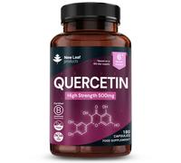 New leaf health Quercetin 500mg High Strength Antioxidant Supplements (6 Months Supply) 180 Pure Quercetin Capsules Easy to Swallow in Purple New leaf health Purple