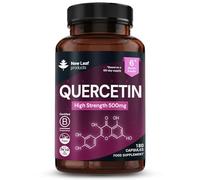New Leaf Quercetin Supplement 500mg, High Strength - 180 Capsules | Pure Quercetin Flavonoid from Sophora Japonica, Vegan, One a Day, 6 Month Supply, B Corp, Made in UK