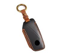 New Leather Key Fob Cover Fit for 2023 BMW X7 I7 XI 7 Series Compatible with New BMW Key Fob Shell Case Black