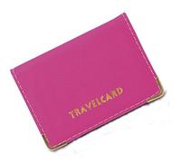 New Leather Oyster Travel Card Bus Pass Holder Wallet Rail Card Cover Case (pink)