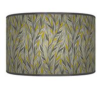 New Leaves Lampshade Olive Sage Green Ceiling Light Drum Lamp Shade Handmade Floor Table or Ceiling Pendant Light Shade dz219 (45cm(18")