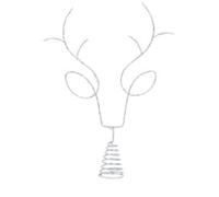 New LED Antler Tree Topper, Enhances the Holiday Spirit, Adds a Festive, Enchanting Touch to your Tree, Elevate your Holiday Decor, Illuminated With Soft LED Lights, Perfect for Rustic Spaces -Silver