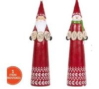New LED Nordic Santa Or Snowman Ornament - (MULTICOLOUR) - Elevate Your Festive Decor In No Time - 30cm (H) × 7.5cm (W) × 8cm (D), 375g (Weight) - R01.