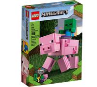 New LEGO Minecraft BigFig Pig with Baby Zombie • 21157 Factory Sealed ✔