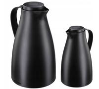 NEW Leifheit Insulated Jug Harmonic 1L Black BPA-free Thermos Flask Glass